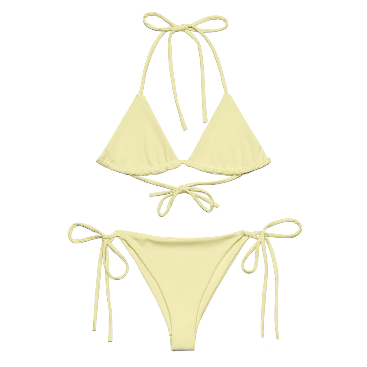 STRING BIKINI SET ECO - PINKCOLADA BUTTER YELLOW