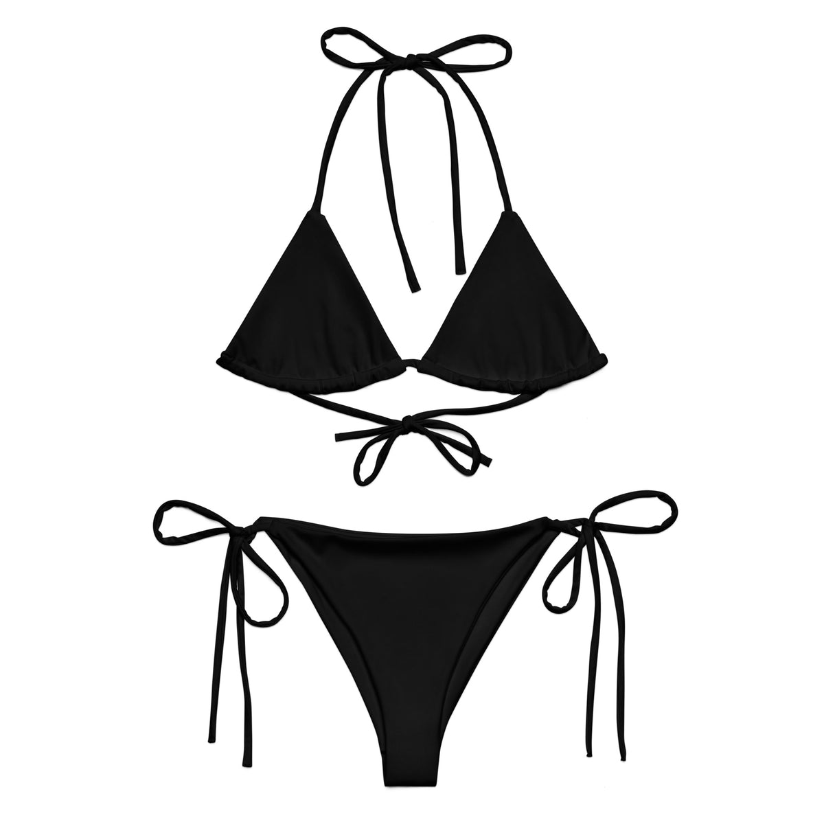 STRING BIKINI SET ECO - BLACK