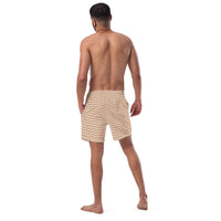 ECO MEN'S SWIM SHORTS - ZIG CHOCOLATE