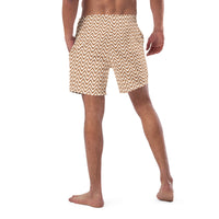 ECO MEN'S SWIM SHORTS - ZIG CHOCOLATE