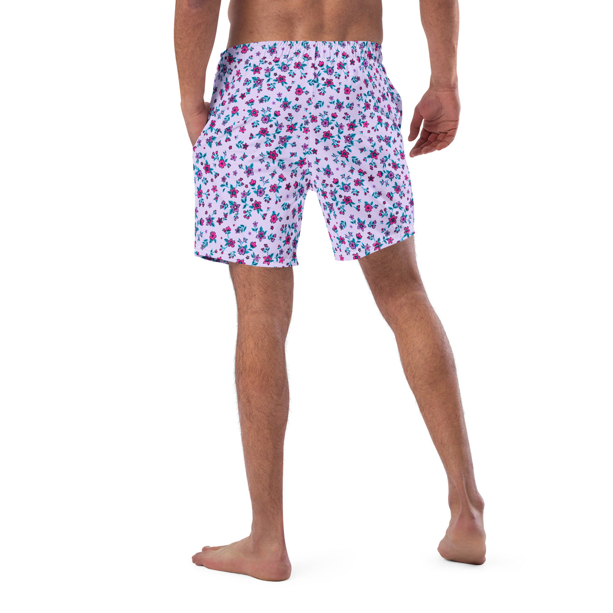 ECO MEN'S SWIM SHORTS | LILAC GARDEN