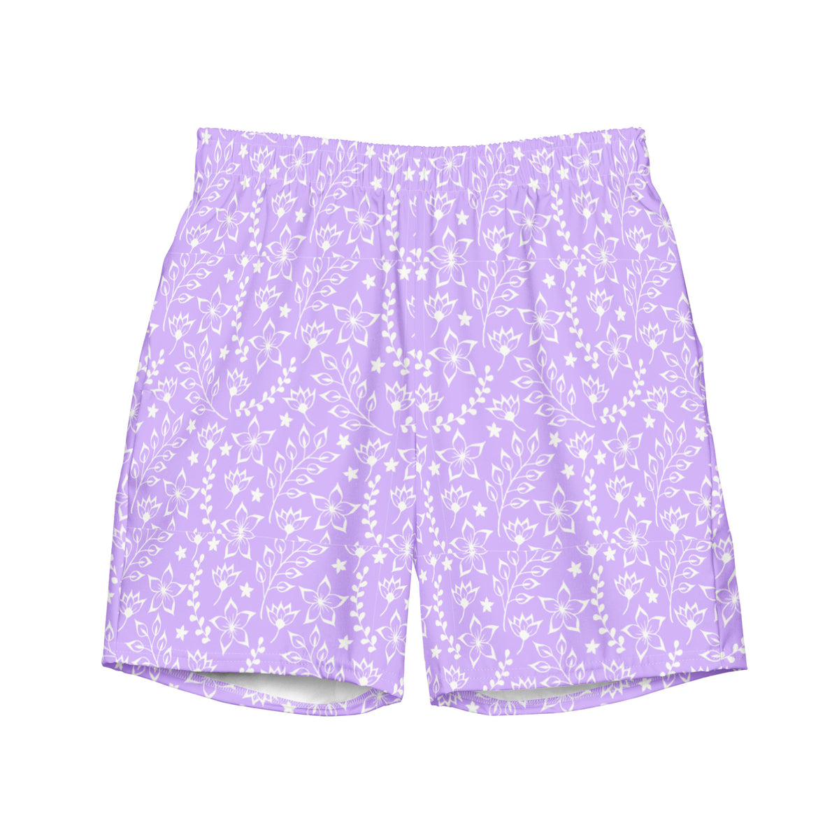 ECO MEN'S SWIM SHORTS | GARDEN PARTY LILAC