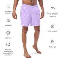 ECO MEN'S SWIM SHORTS | GARDEN PARTY LILAC