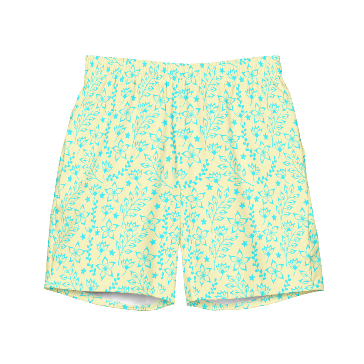 ECO MEN'S SWIM SHORTS | GARDEN PARTY SKY BLUE FLORALS