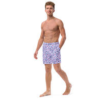 ECO MEN'S SWIM SHORTS | LILAC GARDEN