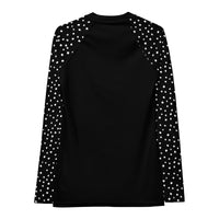 RASH GUARD ECO - BLACK POLKA