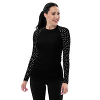 RASH GUARD ECO - BLACK POLKA