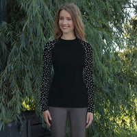 RASH GUARD ECO - BLACK POLKA