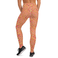 YOGI LEGGINGS - DITSY MANDARINS