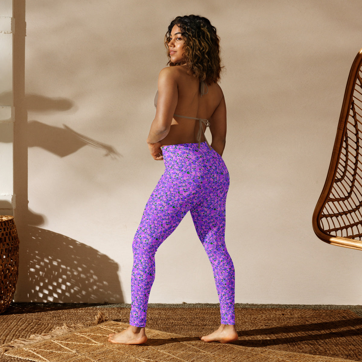 YOGI LEGGINGS - DITSY PURPLES