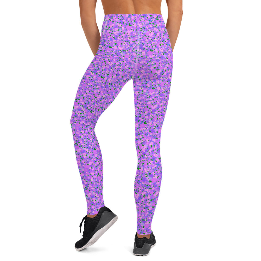 YOGI LEGGINGS - DITSY PURPLES