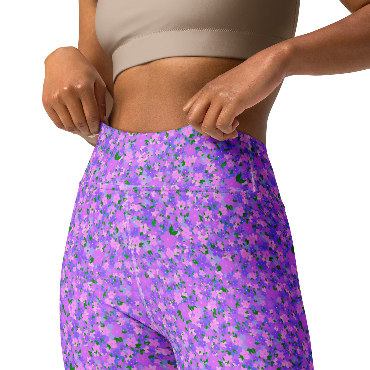 YOGI LEGGINGS - DITSY PURPLES