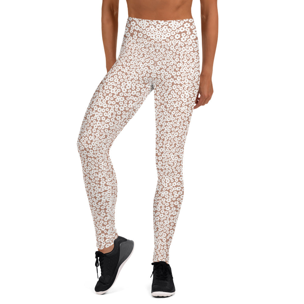 YOGI LEGGINGS - CHOC FLORALS