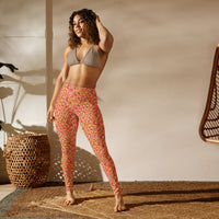 YOGI LEGGINGS - DITSY MANDARINS