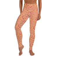 YOGI LEGGINGS - DITSY MANDARINS