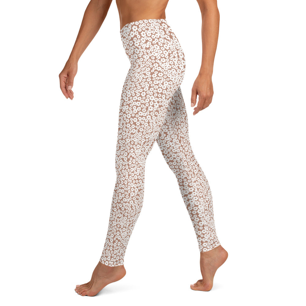 YOGI LEGGINGS - CHOC FLORALS