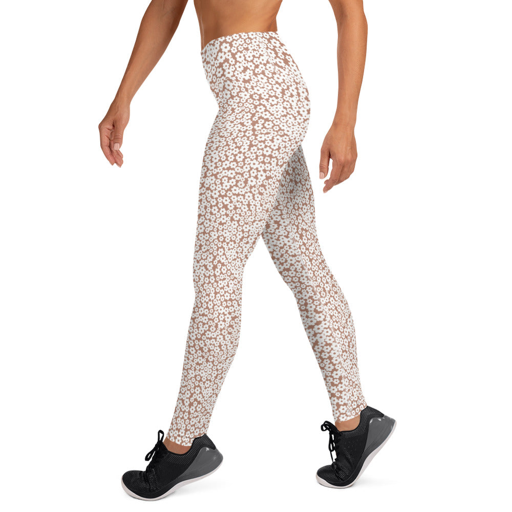 YOGI LEGGINGS - CHOC FLORALS