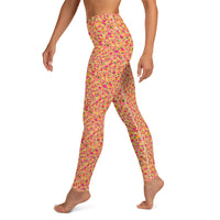 YOGI LEGGINGS - DITSY MANDARINS