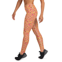 YOGI LEGGINGS - DITSY MANDARINS