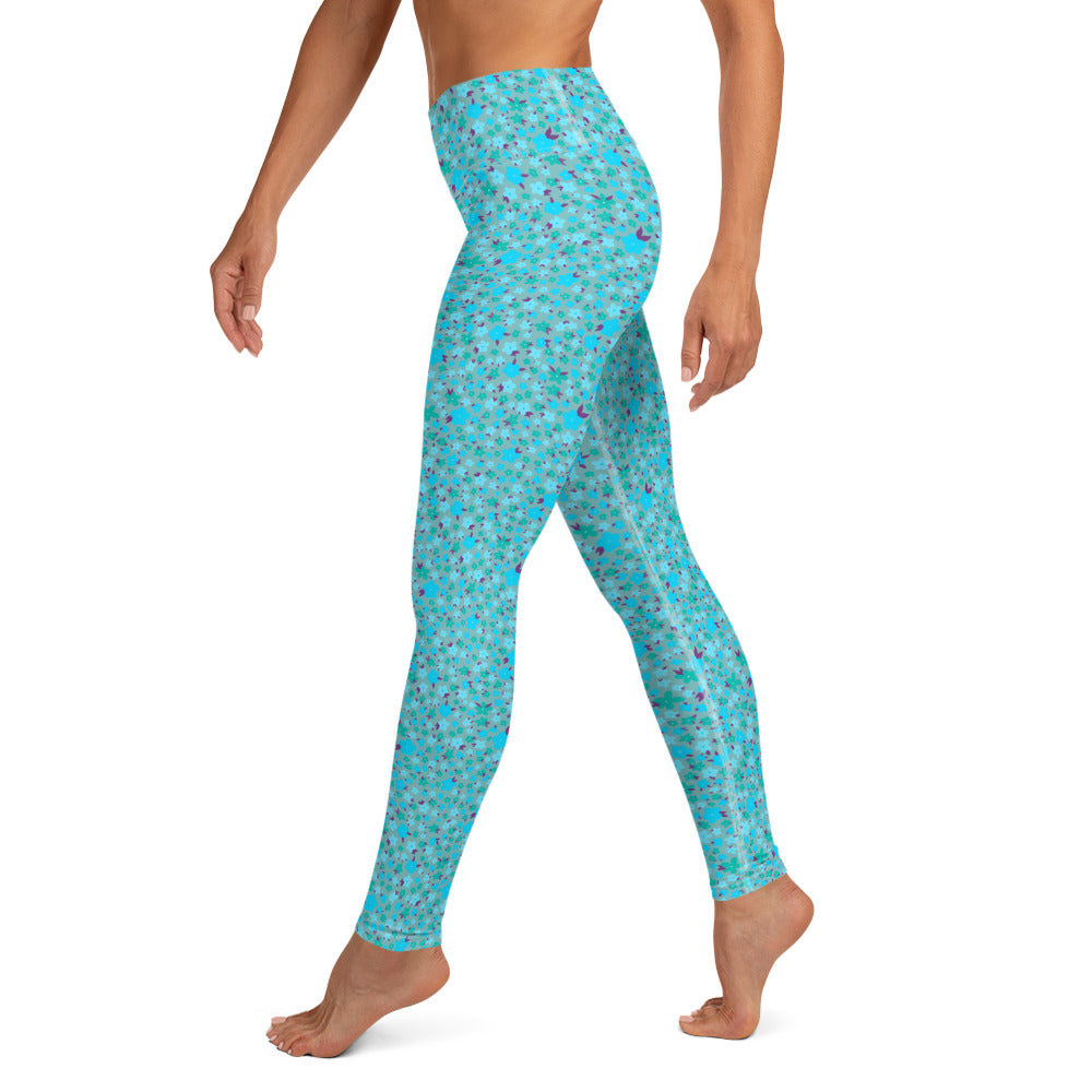 YOGI LEGGINGS - DITSY BLUES