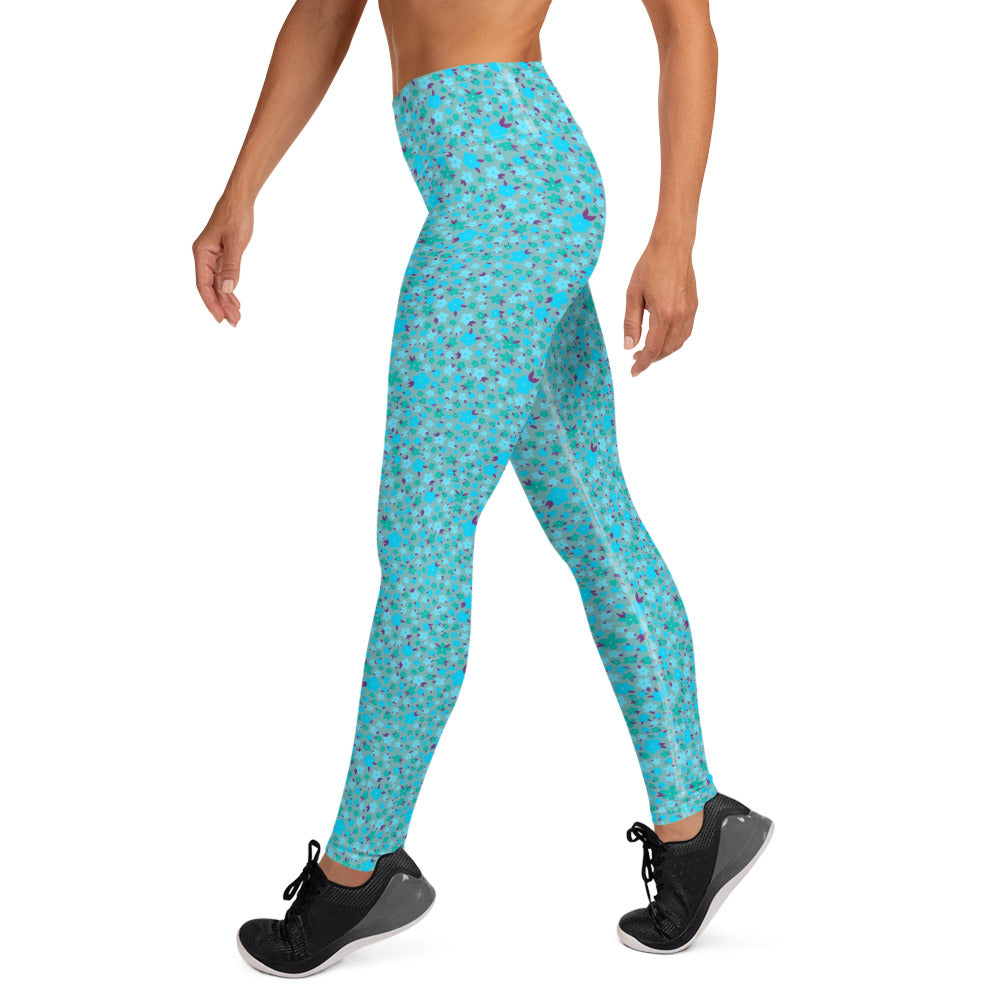 YOGI LEGGINGS - DITSY BLUES