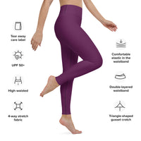 YOGI LEGGINGS - TYRI PURPLE