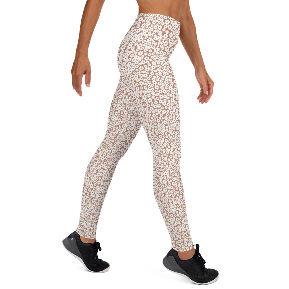 YOGI LEGGINGS - CHOC FLORALS