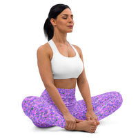 YOGI LEGGINGS - DITSY PURPLES