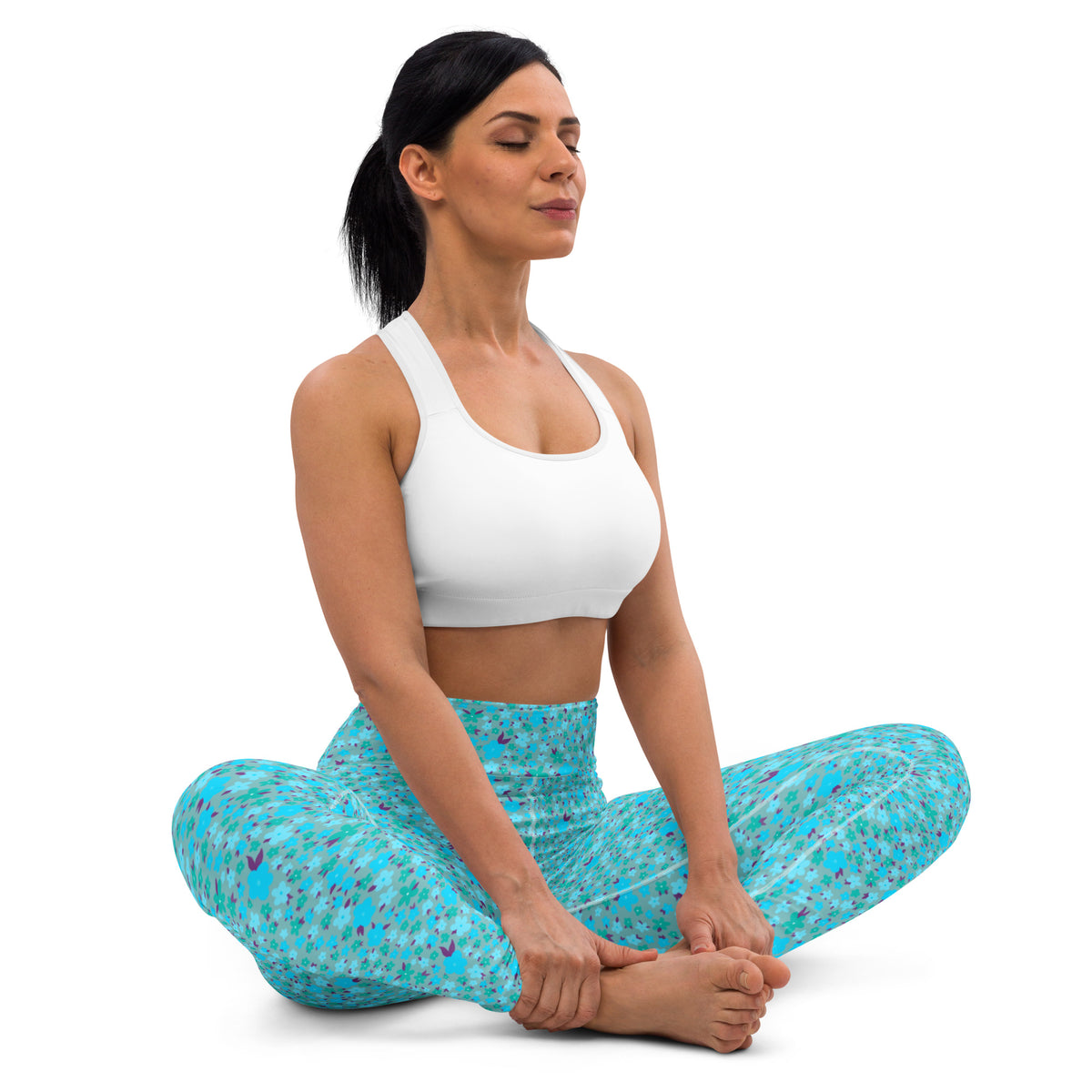 YOGI LEGGINGS - DITSY BLUES