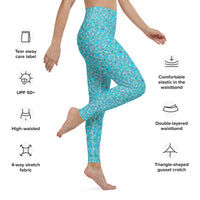 YOGI LEGGINGS - DITSY BLUES