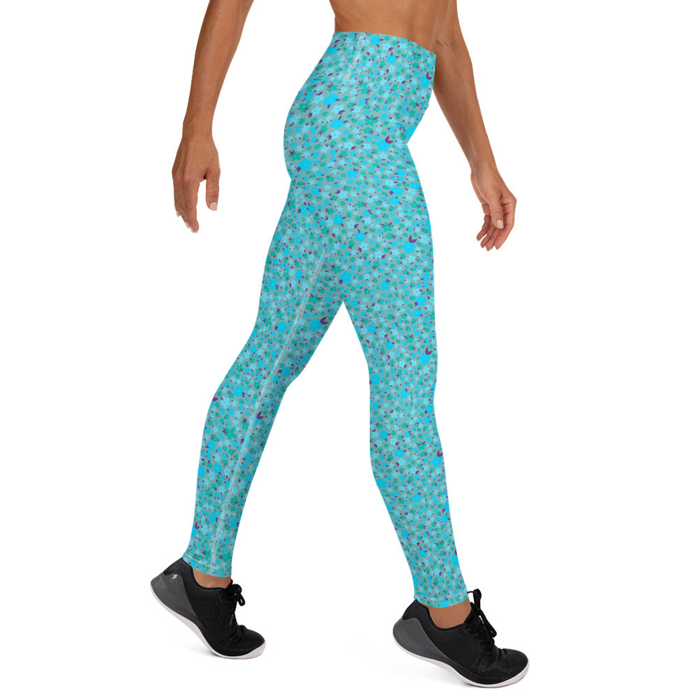 YOGI LEGGINGS - DITSY BLUES