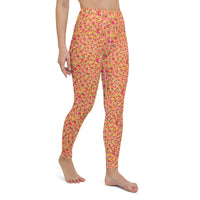 YOGI LEGGINGS - DITSY MANDARINS