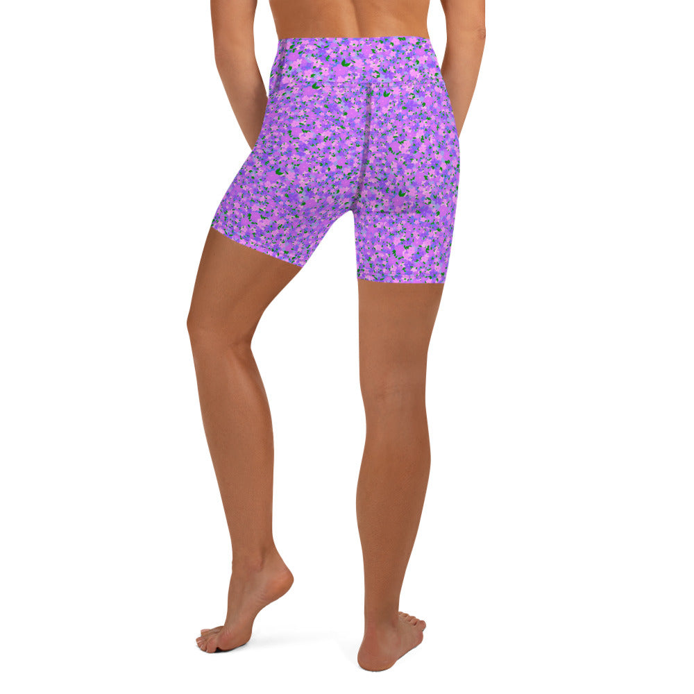 ECO BIKE SHORTS - DITSY PURPLES