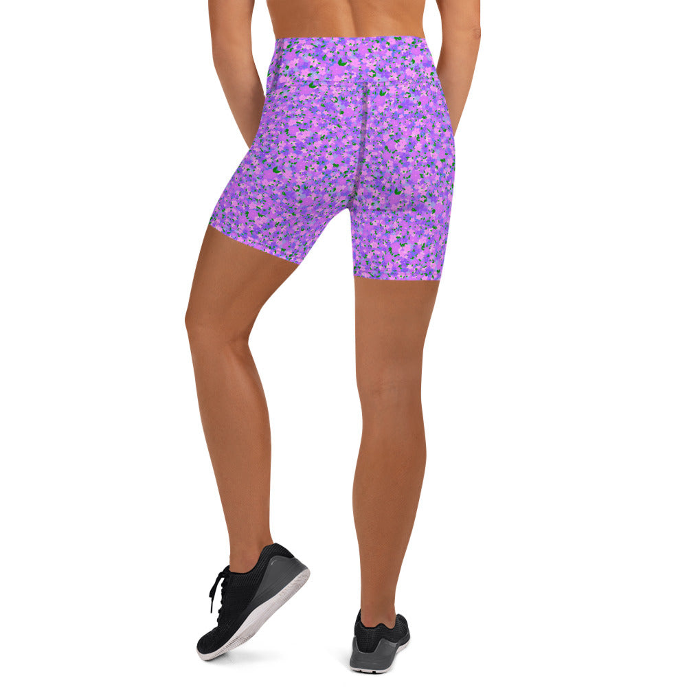 ECO BIKE SHORTS - DITSY PURPLES