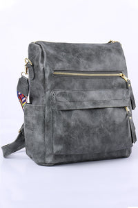 Black Casual Versatile Backpack