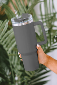 Purple 304 Stainless Steel Insulated Tumbler Mug With Straw