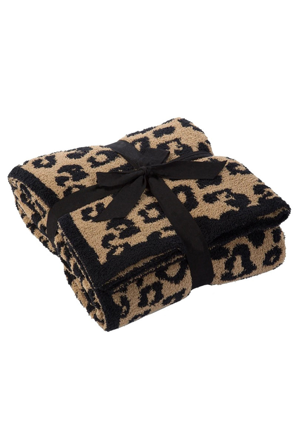 Black Leopard Grain Knitting 127*152cm Blanket