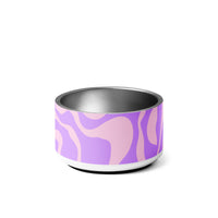 PET BOWL - PURPLE SWIRLS