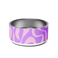 PET BOWL - PURPLE SWIRLS