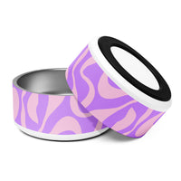 PET BOWL - PURPLE SWIRLS