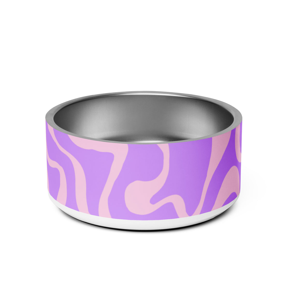 PET BOWL - PURPLE SWIRLS