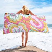 BEACH TOWEL - PINK DELICA