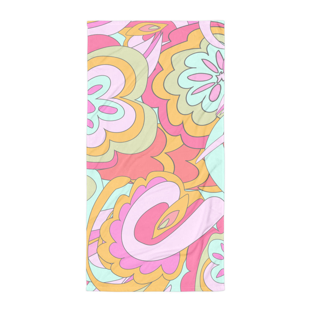 BEACH TOWEL - PINK DELICA