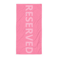 BEACH TOWEL - RESERVED PINK