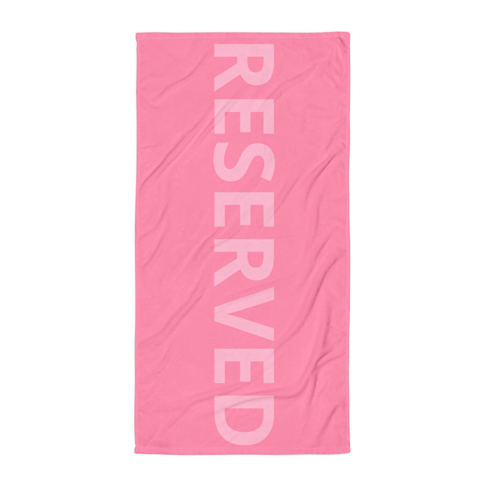 BEACH TOWEL - RESERVED PINK