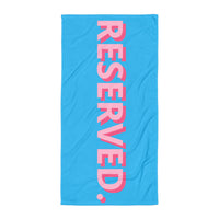 BEACH TOWEL - RESERVED BLUE&PINK