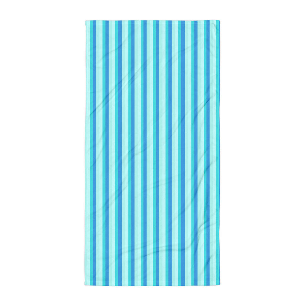 BEACH TOWEL - BLUE STRIPES