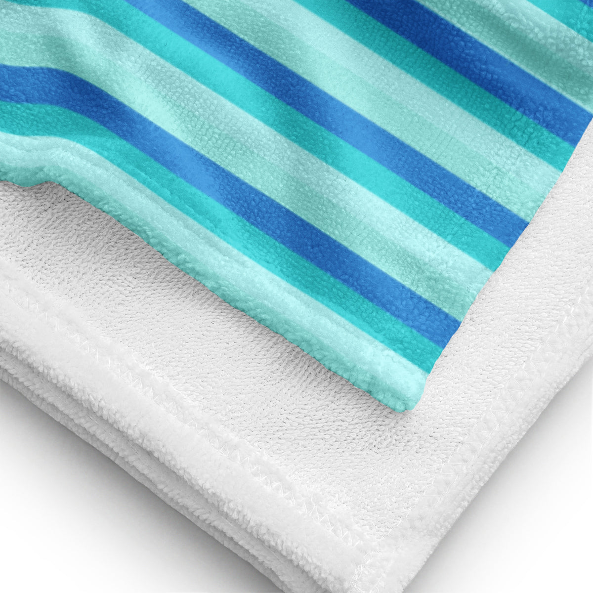 BEACH TOWEL - BLUE STRIPES