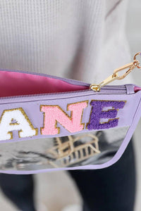 PLANE Zipped Transparent Handbag