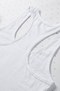 Solid U Neck Racerback Tank